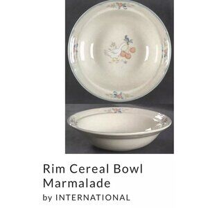 MARMALADE Geese 8868 Vintage International China Japan Rim Cereal Bowl